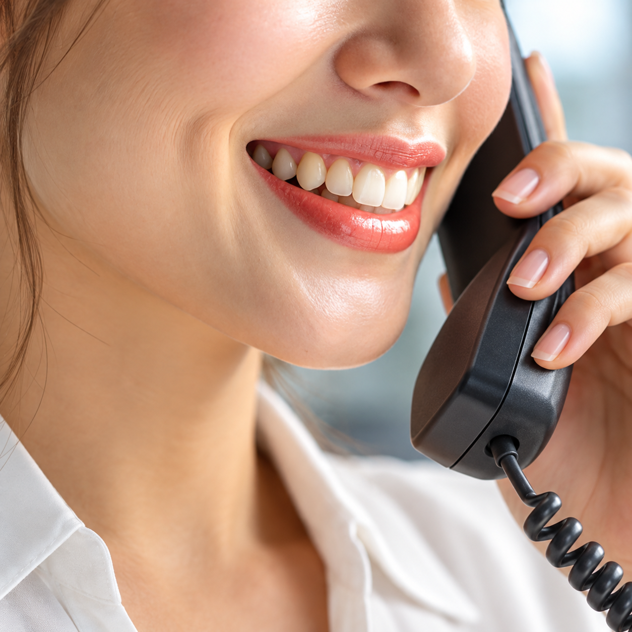 Woman speaking on the phone