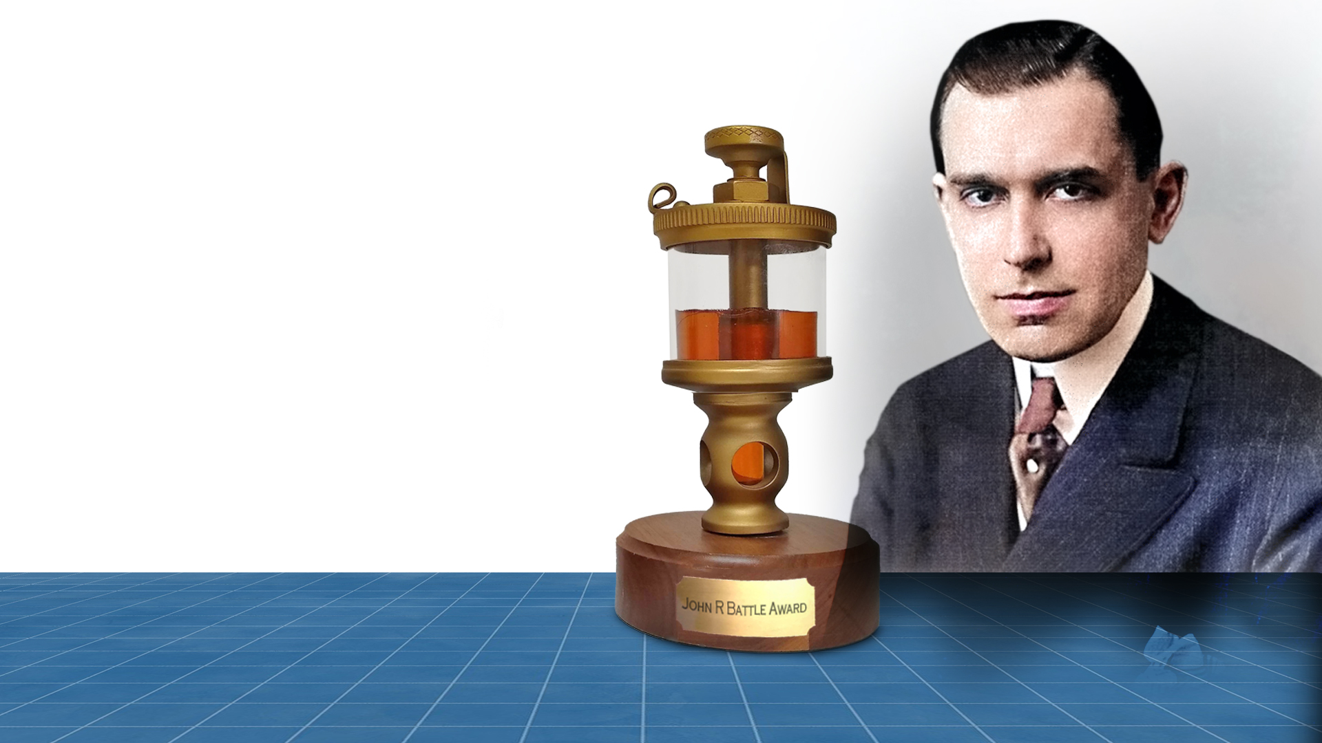 John R. Battle and the Battle Award trophy
