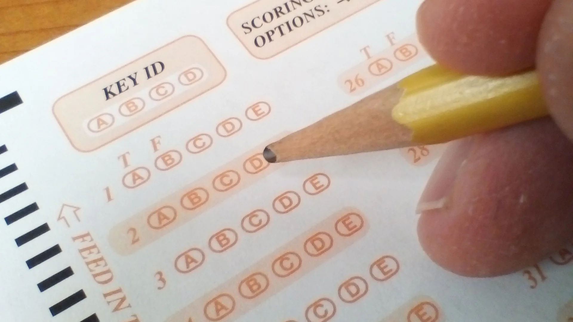 Certification answer sheet